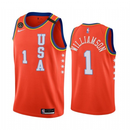 NBA Mænd Trøje New Orleans Pelicans Zion Williamson 1 Nike 2020 Rising Star Swingman NBA Mænd Trøje New Orleans Pelicans Zion Williamson 1 Nike 2020 Rising Star Swingman